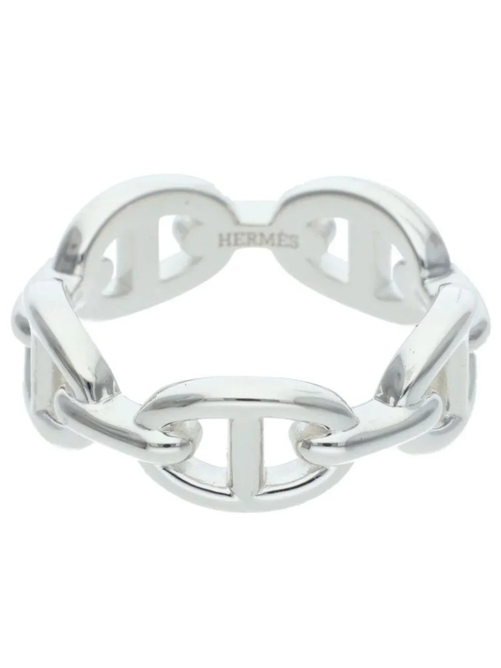 Hermes Chaine D'ancre Enchainee PM Silver Ring